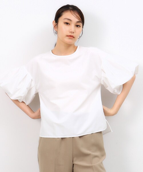 セール】バルーンスリーブブラウス【洗濯機洗い可】（シャツ/ブラウス