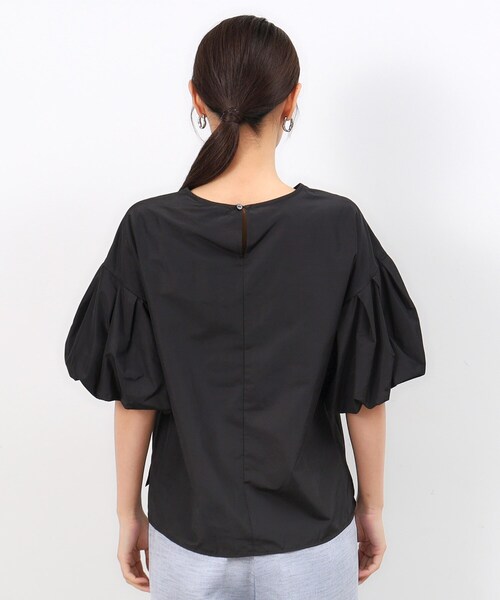 OPAQUE.CLIP（オペークドットクリップ）の「◆バルーンスリーブブラウス【洗濯機洗い可】（シャツ/ブラウス・レディース・ブラウン系その他/ブラック/ホワイト・42/40/38）」の18枚目の写真