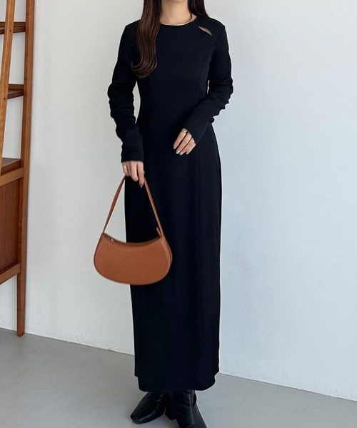 【美品】ダブルベルトカットアウトワンピース ダブルベルトカットアウトワンピース – pium