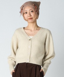 LILY BROWN | LBロゴボタンフォックスカーデ(カーディガン/ボレロ)
