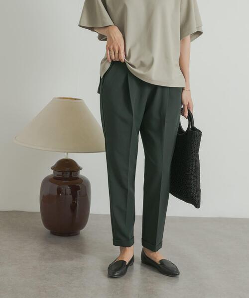 URBAN RESEARCH DOORS（アーバンリサーチドアーズ）の「ストレッチテーパードイージーパンツ（その他パンツ・レディース・ネイビー/グリーン/ブラック・X-SMALL/MEDIUM/SMALL）」の21枚目の写真