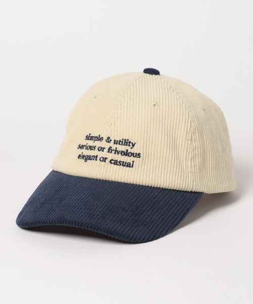 LOWRYS FARM(ローリーズファーム)の「2トーンコーデュロイCAP 140417(キャップ・レディース・ブラウン/ネイビー・FREE)」の2枚目の写真