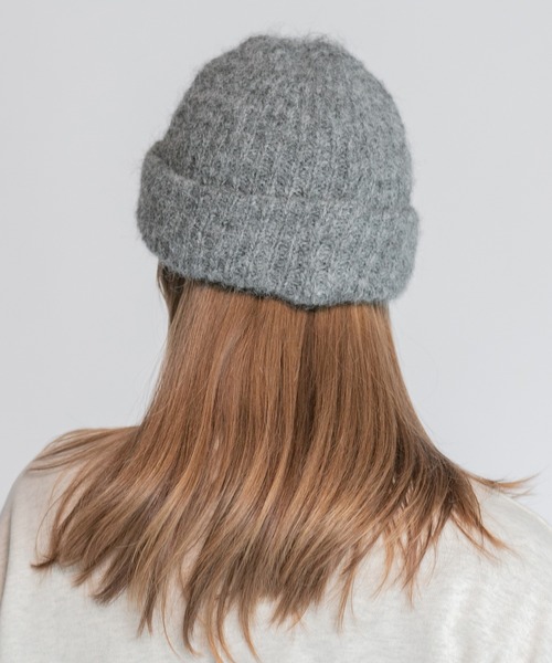 14+(イチヨンプラス)の「モヘアニット帽 / Assorted Mohair Knit Beanie(ニットキャップ/ビーニー・レディース・ブラック/グレー/ブルー/ホワイト/グリーン/ピンク/ベージュ/オレンジ・FREE)」の11枚目の写真