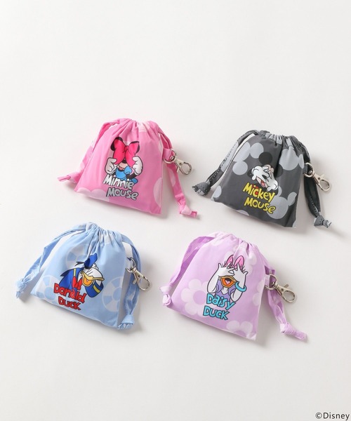 Me%（ミィパーセント）の「【Disney】巾着エコバッグ 137610（エコバッグ/サブバッグ・レディース・ブラック/ピンク/ブルー系その他/ドット・FREE）」の18枚目の写真