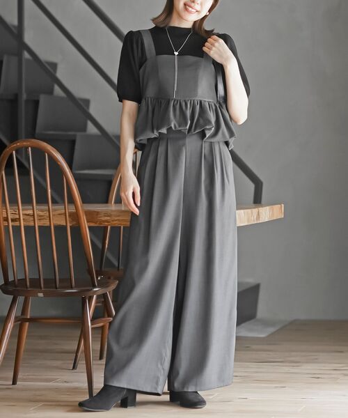 新品 社交ダンス ツーピース パンツ セットアップ 白 グレー 2057 新品