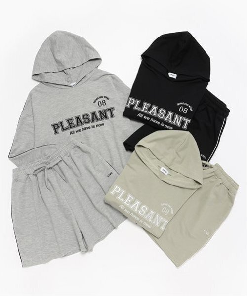 LOVETOXIC（ラブトキシック）の「【LTXC】速乾パーカSETUP（ワンピース・キッズ・ブラック/トップグレー/カーキ・M/S/L）」の15枚目の写真