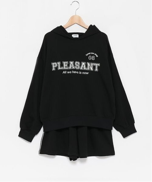 LOVETOXIC（ラブトキシック）の「【LTXC】速乾パーカSETUP（ワンピース・キッズ・ブラック/トップグレー/カーキ・M/S/L）」の18枚目の写真