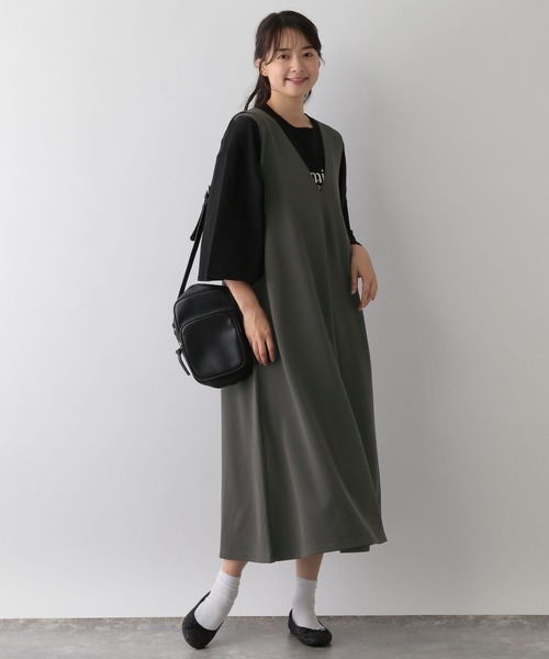 GLOBAL WORK Smile Seed Store(グローバルワーク スマイルシードストア)の「ジョーゼットジャンスカ/131055(ワンピース・レディース・チャコール/ブラック・LARGE/SMALL/MEDIUM)」の11枚目の写真