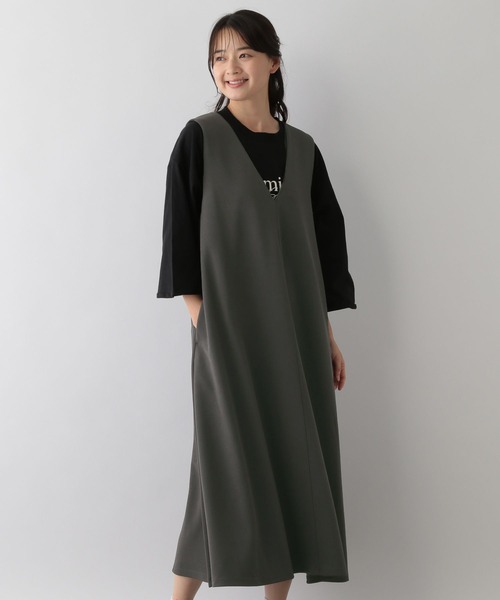 GLOBAL WORK Smile Seed Store(グローバルワーク スマイルシードストア)の「ジョーゼットジャンスカ/131055(ワンピース・レディース・チャコール/ブラック・LARGE/SMALL/MEDIUM)」の14枚目の写真