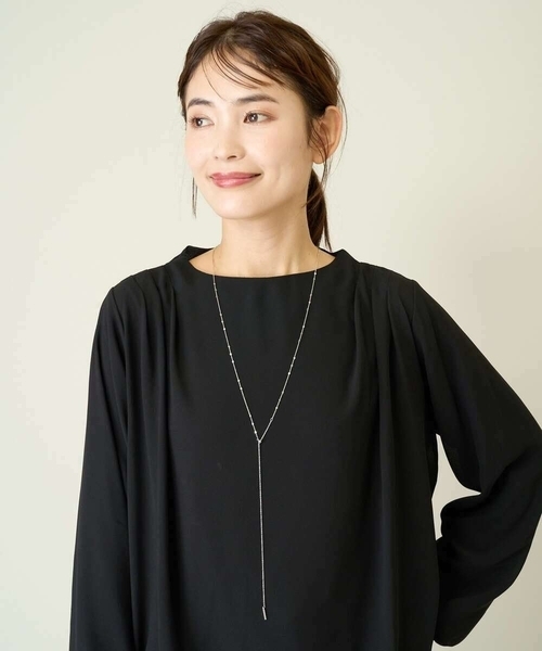 a.v.v(アーヴェヴェ)の「スライドロングネックレス(ネックレス・レディース・シルバー/ゴールド・38)」の4枚目の写真