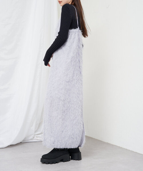 RAY CASSIN(レイカズン)の「【WEB限定】ジャガードリブニット(ニット/セーター・レディース・グレー/グリーン/ブラック/アイボリー・FREE)」の21枚目の写真