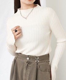 【WEB限定】ジャガードリブニット