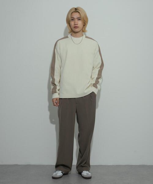 SENSE OF PLACE by URBAN RESEARCH(センスオブプレイスバイアーバンリサーチ)の「ヘビーサーマルサイドラインカットソー(Tシャツ/カットソー・メンズ・ブラック/オフホワイト/ライトカーキ・MEDIUM/LARGE)」の21枚目の写真