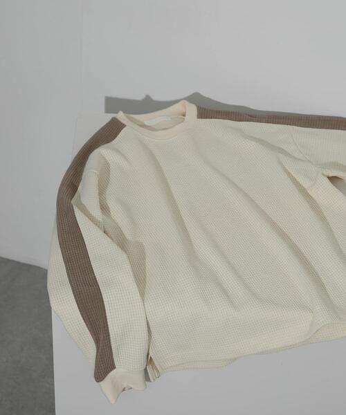 SENSE OF PLACE by URBAN RESEARCH(センスオブプレイスバイアーバンリサーチ)の「ヘビーサーマルサイドラインカットソー(Tシャツ/カットソー・メンズ・ブラック/オフホワイト/ライトカーキ・MEDIUM/LARGE)」の19枚目の写真