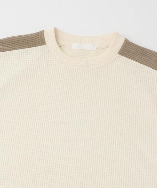 SENSE OF PLACE by URBAN RESEARCH(センスオブプレイスバイアーバンリサーチ)の「ヘビーサーマルサイドラインカットソー(Tシャツ/カットソー・メンズ・ブラック/オフホワイト/ライトカーキ・MEDIUM/LARGE)」の16枚目の写真