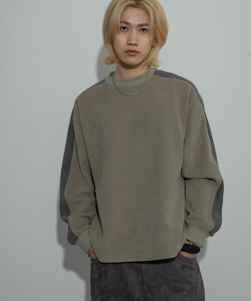 SENSE OF PLACE by URBAN RESEARCH(センスオブプレイスバイアーバンリサーチ)の「ヘビーサーマルサイドラインカットソー(Tシャツ/カットソー・メンズ・ブラック/オフホワイト/ライトカーキ・MEDIUM/LARGE)」の15枚目の写真