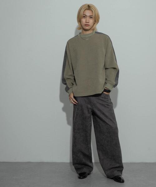 SENSE OF PLACE by URBAN RESEARCH(センスオブプレイスバイアーバンリサーチ)の「ヘビーサーマルサイドラインカットソー(Tシャツ/カットソー・メンズ・ブラック/オフホワイト/ライトカーキ・MEDIUM/LARGE)」の12枚目の写真