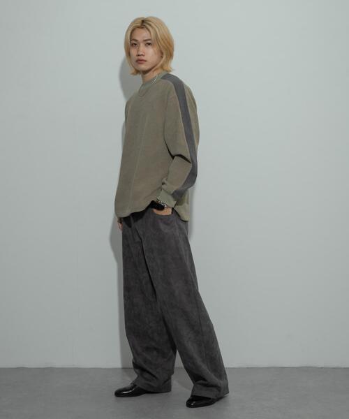 SENSE OF PLACE by URBAN RESEARCH(センスオブプレイスバイアーバンリサーチ)の「ヘビーサーマルサイドラインカットソー(Tシャツ/カットソー・メンズ・ブラック/オフホワイト/ライトカーキ・MEDIUM/LARGE)」の11枚目の写真