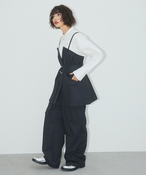 ELLEgirl（エルガール）の「テーラードビスチェ【ELLEgirl/エル ガール】（ベスト・レディース・グレー/ネイビー・FREE）」の22枚目の写真