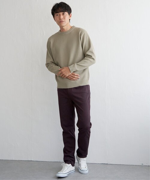 ikka（イッカ）の「GOKU楽ニット鹿の子クルーネック（ニット/セーター・メンズ・ブルー/ブラック/ネイビー/ベージュ・M/L/XL/S）」の15枚目の写真