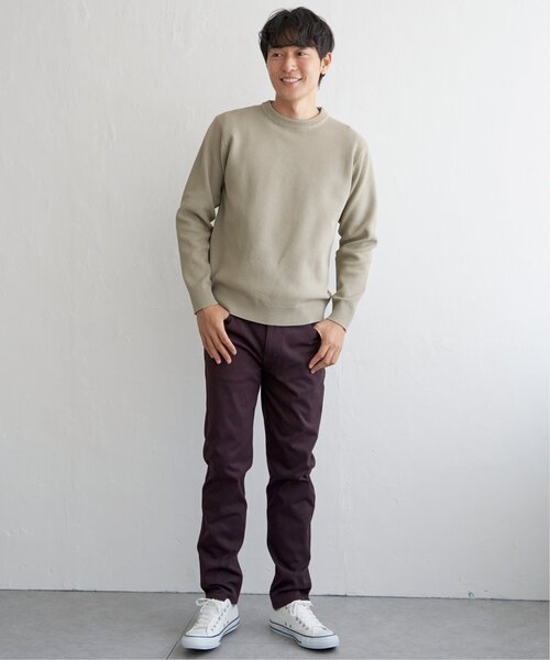 ikka（イッカ）の「GOKU楽ニット鹿の子クルーネック（ニット/セーター・メンズ・ブルー/ブラック/ネイビー/ベージュ・M/L/XL/S）」の16枚目の写真