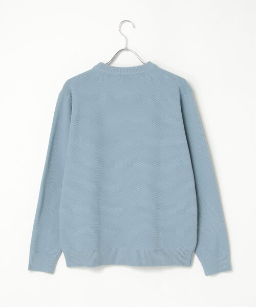 ikka（イッカ）の「GOKU楽ニット鹿の子クルーネック（ニット/セーター・メンズ・ブルー/ブラック/ネイビー/ベージュ・M/L/XL/S）」の21枚目の写真