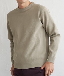 GOKU楽ニット鹿の子クルーネック