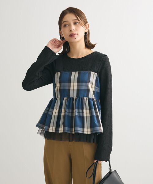 Petit fleur(プチフルール)の「・Petit Fleur コウタクジャカードロンTEE(Tシャツ/カットソー・レディース・ベージュ/グレー/アイボリー/ブラック・FREE)」の20枚目の写真