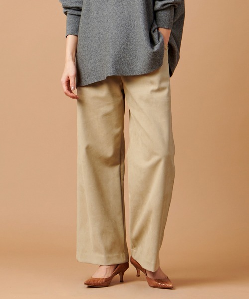 marmors（マルモア）の「【marmors】suede pants（その他パンツ・レディース・ブラウン/ベージュ・36）」の2枚目の写真