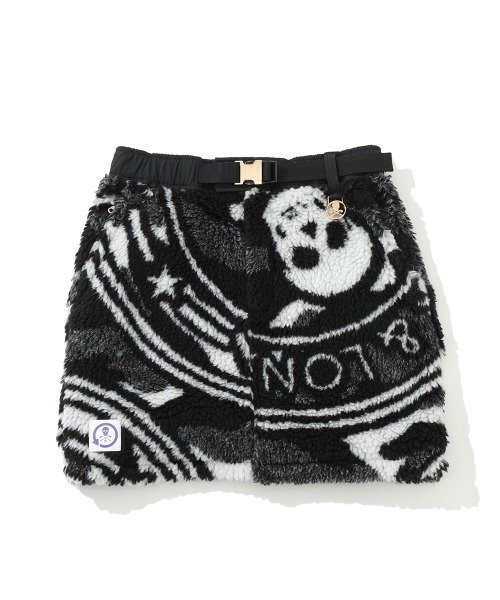 MARK & LONA(マークアンドロナ)の「Massive Boa Fleece Skirt | WOMEN(スカート・レディース・ブラック/グリーン・36/38)」の2枚目の写真