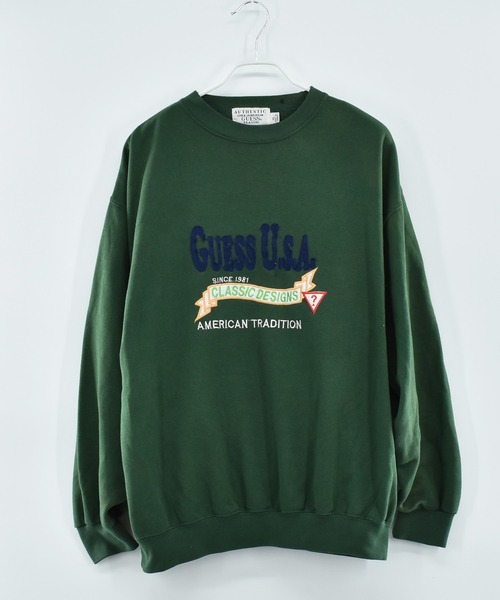 GUESS - 古着　ヴィンテージ　sweat スウェット　トレーナー　ゲス　guess 刺繍 GUESS - 古着 ヴィンテージ sweat スウェット トレーナー ゲス