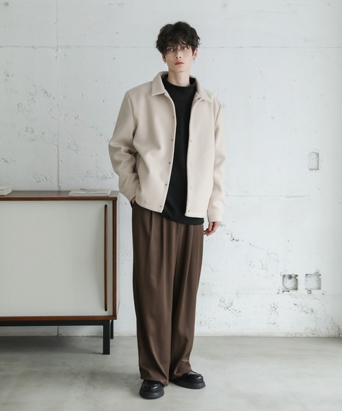 セール】ASTRONOMY/ルーズベーシックメルトンコーチジャケット