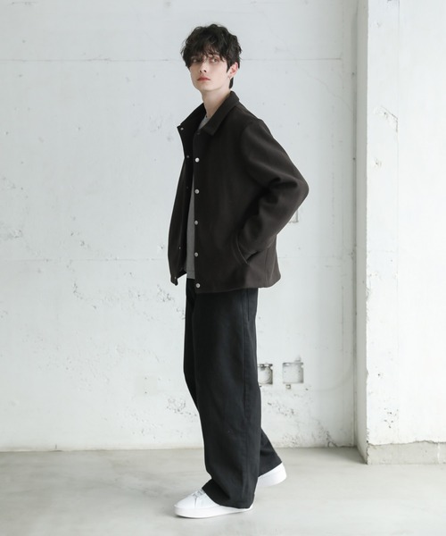 セール】ASTRONOMY/ルーズベーシックメルトンコーチジャケット