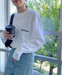 [Barbour/バブアー] ワンポイントロゴ ロングスリーブTシャツ