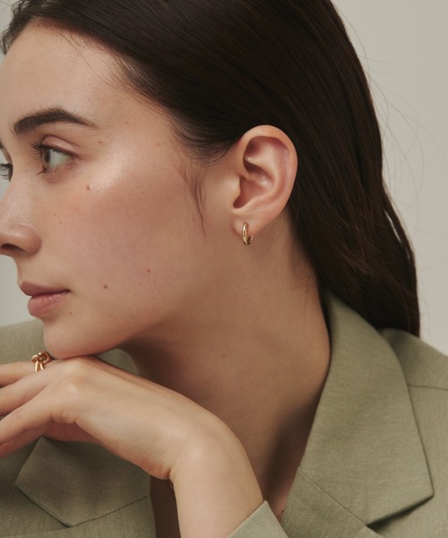 ciite'（シーテ）の「ミニシンプルフープピアス  (両耳用)（ピアス（両耳用）・レディース・ゴールド/シルバー・FREE）」の10枚目の写真