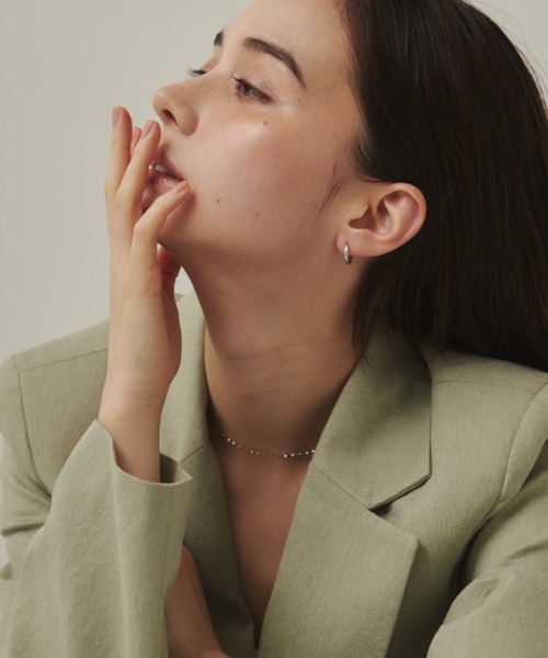 ciite'（シーテ）の「ミニシンプルフープピアス  (両耳用)（ピアス（両耳用）・レディース・ゴールド/シルバー・FREE）」の13枚目の写真