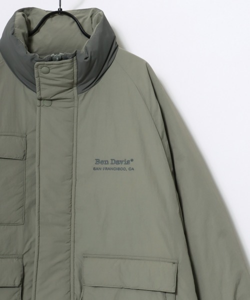 BEN DAVIS(ベンデイビス)の「BEN DAVIS/ベンデイビス POLAR WORKERS JACKET/オーバーサイズ セーリングジャケット/中綿 エコダウンジャケット/レディース メンズ(ダウンジャケット/コート・メンズ・カーキ/ブラック・XL/L/M)」の15枚目の写真