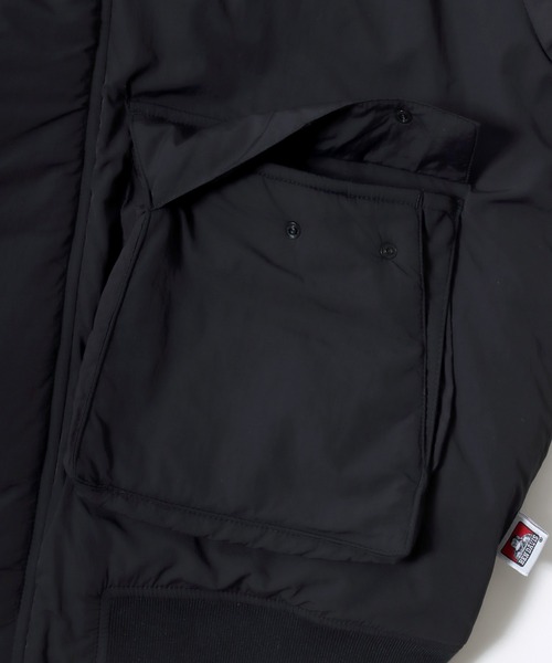 BEN DAVIS(ベンデイビス)の「BEN DAVIS/ベンデイビス POLAR WORKERS JACKET/オーバーサイズ セーリングジャケット/中綿 エコダウンジャケット/レディース メンズ(ダウンジャケット/コート・メンズ・カーキ/ブラック・XL/L/M)」の7枚目の写真