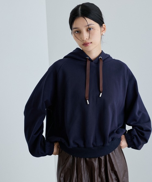 VIS（ビス）の「VISハートロゴフーディ（スウェット・レディース・ベージュ系その他2/ネイビー・FREE）」の10枚目の写真