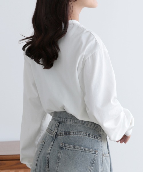 SUNFLOWER EIGHT（サンフラワーエイト）の「カレッジロゴロンT（シャツ/ブラウス・レディース・ダークグレー/ホワイト系その他/ブラック/ホワイト×ブラック・L/M/S）」の13枚目の写真