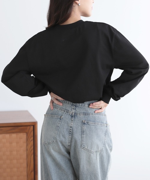 SUNFLOWER EIGHT（サンフラワーエイト）の「カレッジロゴロンT（シャツ/ブラウス・レディース・ダークグレー/ホワイト系その他/ブラック/ホワイト×ブラック・L/M/S）」の14枚目の写真