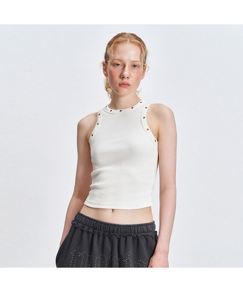 タンクトップ ノースリーブ 「TUOMIO」POINTELLE RIBBON TANK レディース fzw-lady497-4.jpg