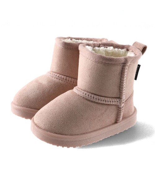 BRANSHES（ブランシェス）の「フェイクムートンブーツ（ブーツ・キッズ・ピンク/キャメル/ベージュ/チャコールグレー/ブラック・14.0cm/16.0cm/15.0cm/17.0cm/18.0cm/19.0cm/20.0cm/21.0cm）」の5枚目の写真