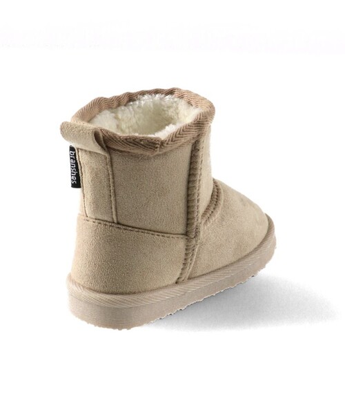 BRANSHES（ブランシェス）の「フェイクムートンブーツ（ブーツ・キッズ・ピンク/キャメル/ベージュ/チャコールグレー/ブラック・14.0cm/16.0cm/15.0cm/17.0cm/18.0cm/19.0cm/20.0cm/21.0cm）」の9枚目の写真