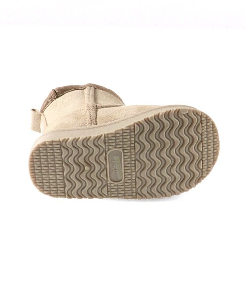 BRANSHES（ブランシェス）の「フェイクムートンブーツ（ブーツ・キッズ・ピンク/キャメル/ベージュ/チャコールグレー/ブラック・14.0cm/16.0cm/15.0cm/17.0cm/18.0cm/19.0cm/20.0cm/21.0cm）」の10枚目の写真