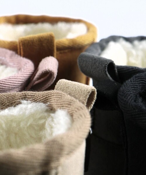 BRANSHES（ブランシェス）の「フェイクムートンブーツ（ブーツ・キッズ・ピンク/キャメル/ベージュ/チャコールグレー/ブラック・14.0cm/16.0cm/15.0cm/17.0cm/18.0cm/19.0cm/20.0cm/21.0cm）」の13枚目の写真