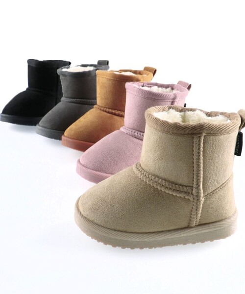 BRANSHES（ブランシェス）の「フェイクムートンブーツ（ブーツ・キッズ・ピンク/キャメル/ベージュ/チャコールグレー/ブラック・14.0cm/16.0cm/15.0cm/17.0cm/18.0cm/19.0cm/20.0cm/21.0cm）」の15枚目の写真