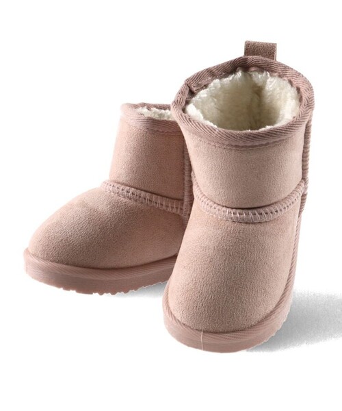BRANSHES（ブランシェス）の「フェイクムートンブーツ（ブーツ・キッズ・ピンク/キャメル/ベージュ/チャコールグレー/ブラック・14.0cm/16.0cm/15.0cm/17.0cm/18.0cm/19.0cm/20.0cm/21.0cm）」の16枚目の写真