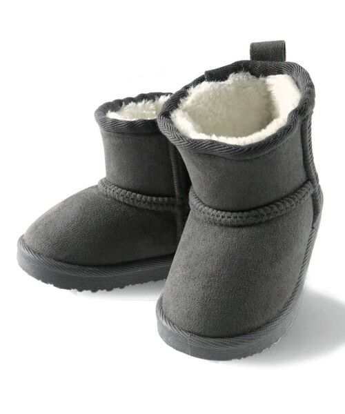 BRANSHES（ブランシェス）の「フェイクムートンブーツ（ブーツ・キッズ・ピンク/キャメル/ベージュ/チャコールグレー/ブラック・14.0cm/16.0cm/15.0cm/17.0cm/18.0cm/19.0cm/20.0cm/21.0cm）」の18枚目の写真