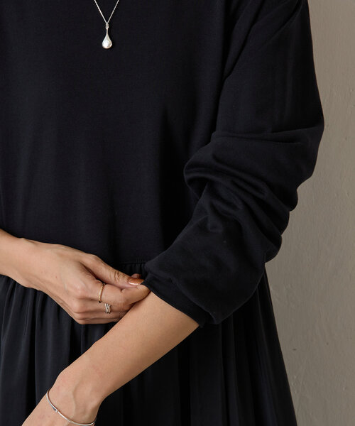 BEARDSLEY(ビアズリー)の「カットコンビティアードワンピース(ワンピース・レディース・ブラック・FREE)」の18枚目の写真